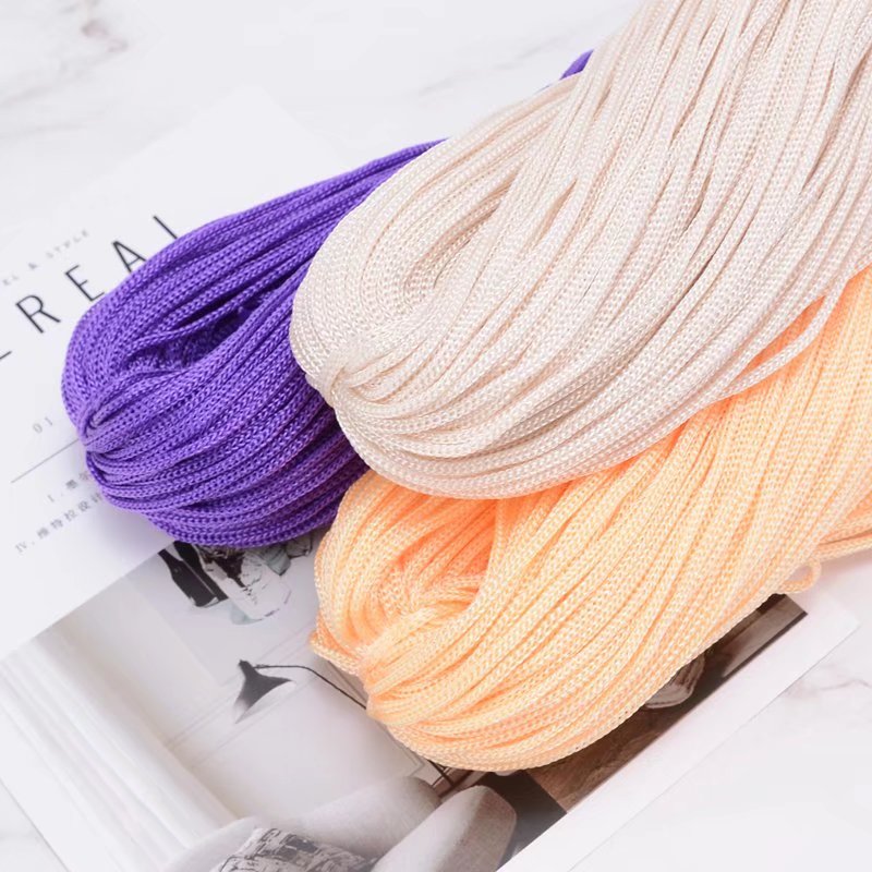 Macrame Cord Cotton - 200M 3mm 크로 셰 뜨개질 나일론