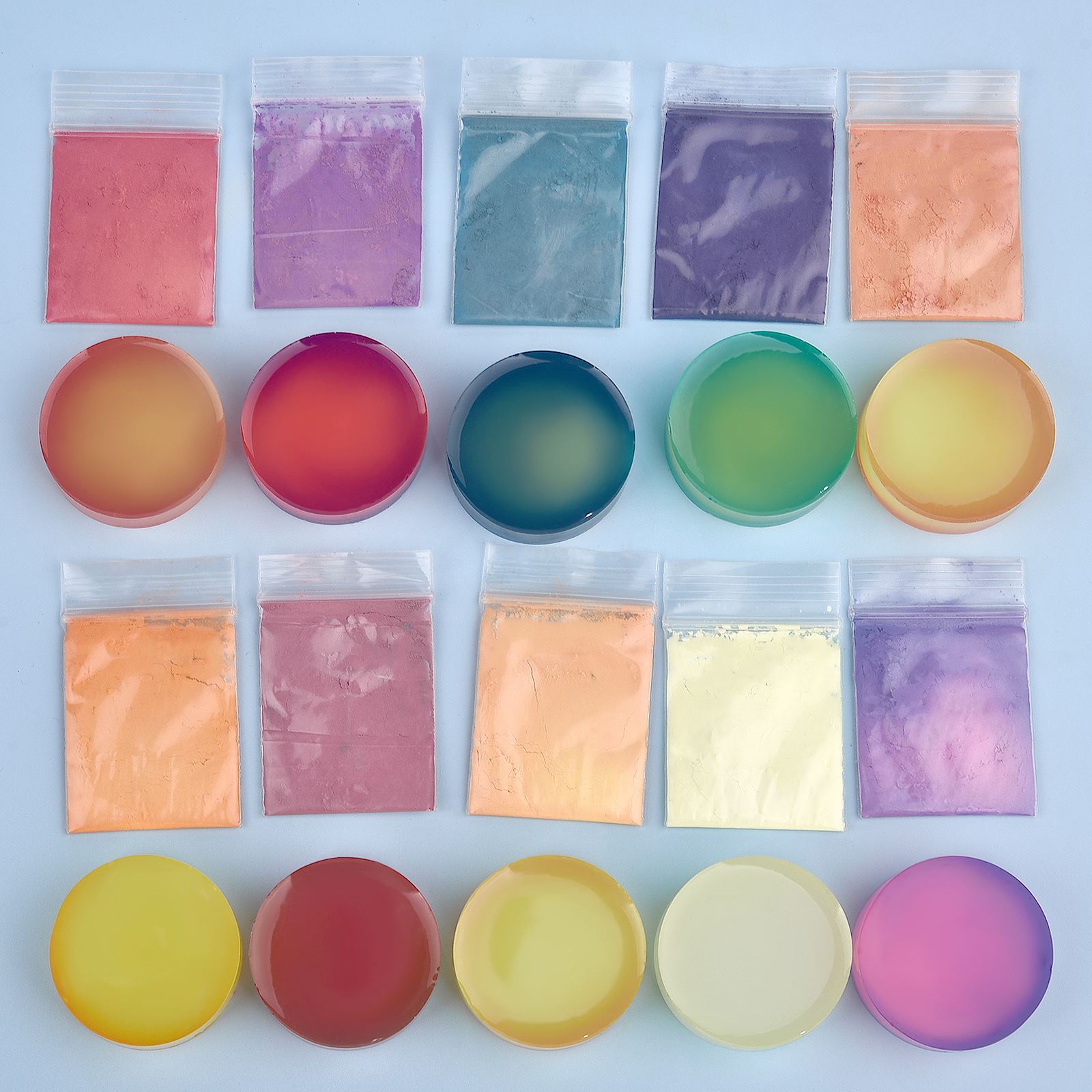 Resin Pigment Powder - 10가지 색상 온도 변화 파우더 DIY