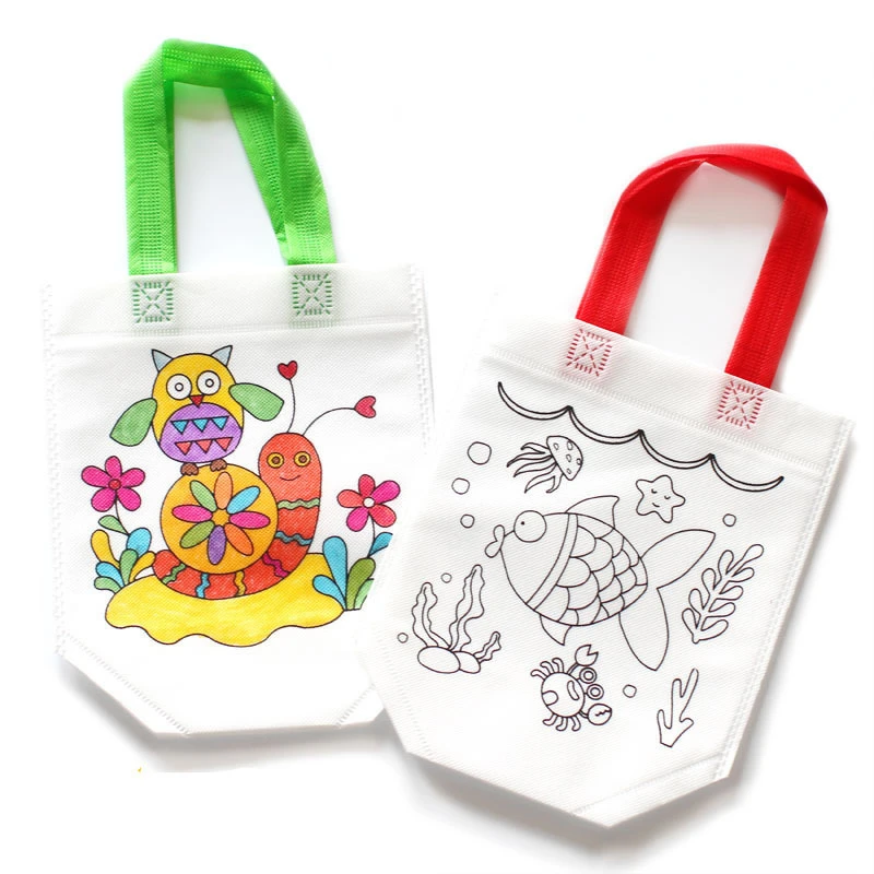 Art Craft Event - 24pcs 귀여운 만화 색칠 가방 생일