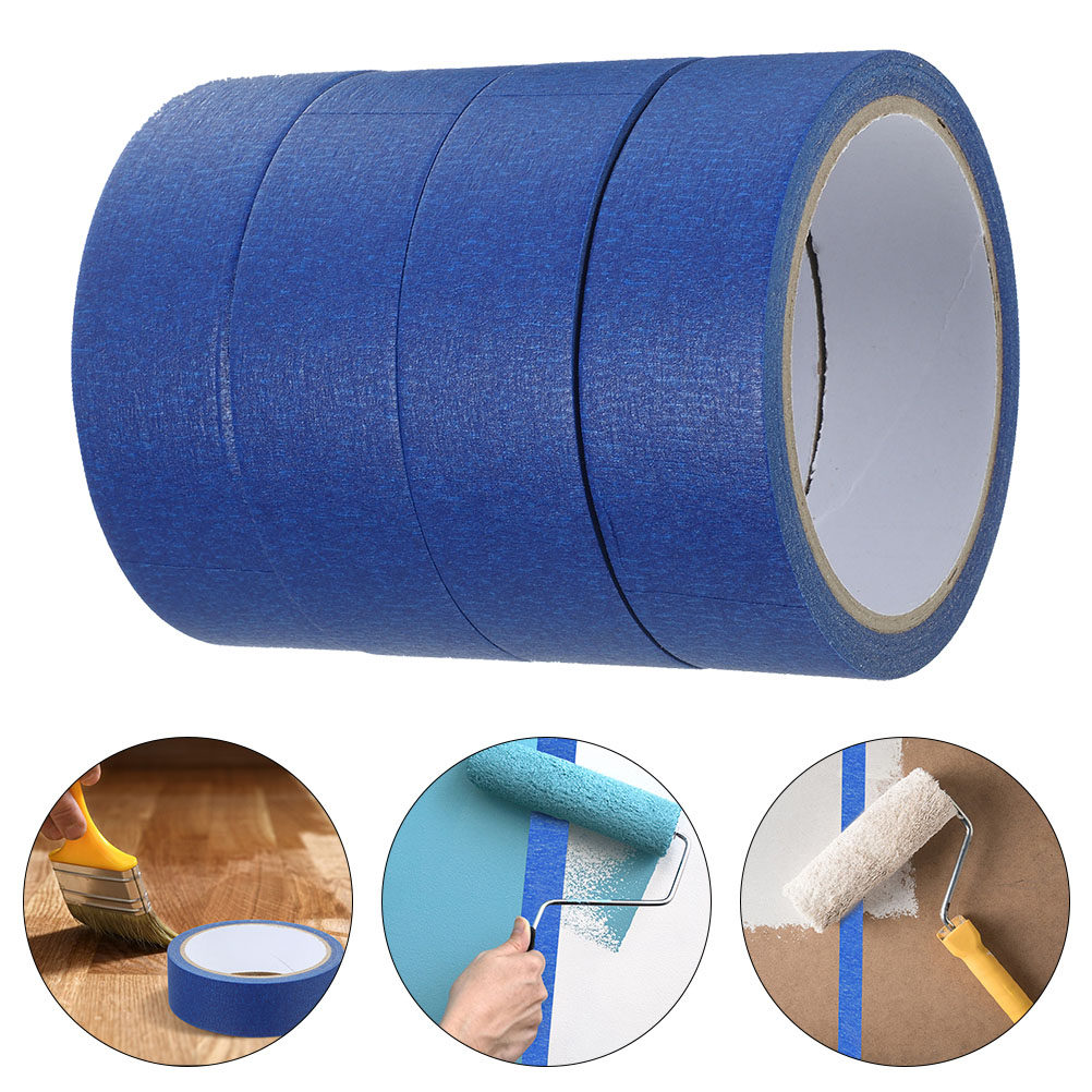 Art Craft Easy With Paper - 4롤 생생한 색상의 종이 마스킹 테이프,