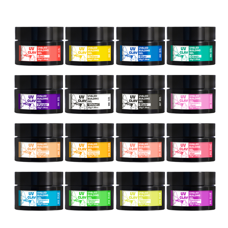 Resin Pigment Powder - 16가지 색상의 UV 레진 퍼티 -