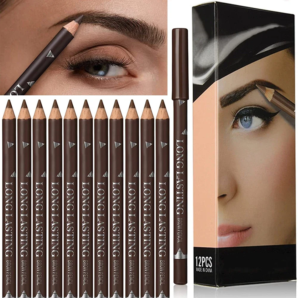 Colored Pencil Professional - 6/12Pcs 눈썹 연필 방수 전문 여성