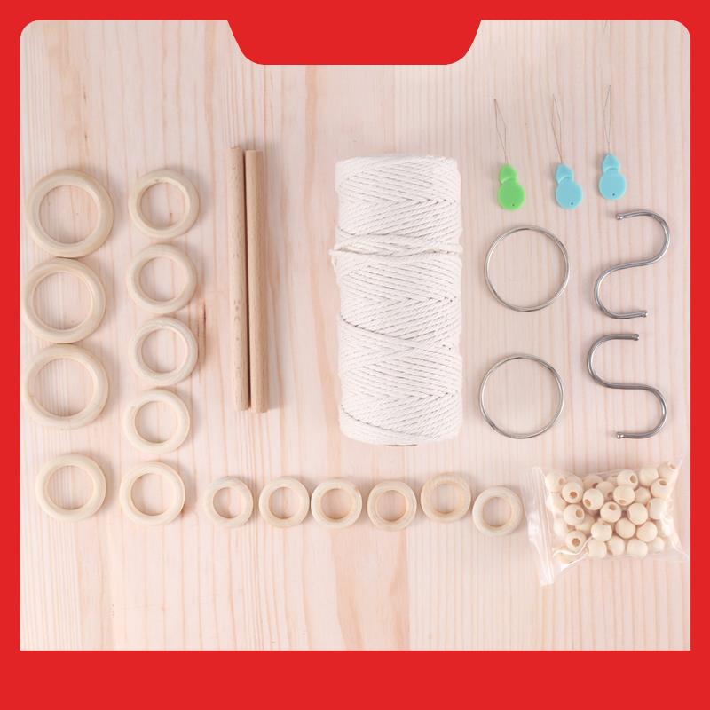 Macrame Cord Cotton - 마크라메 면끈 3mm 마크라메 비즈 나무