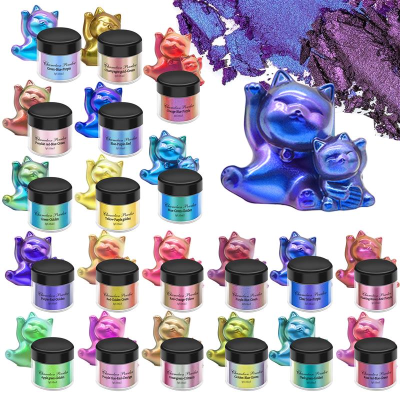 Resin Pigment Powder - 미러 카멜레온 송진 안료 글리터 매직