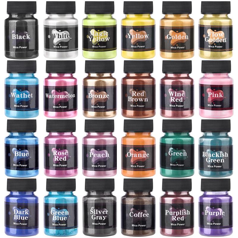 Resin Pigment Powder - 천연 운모 미네랄 수제 비누 50ml,