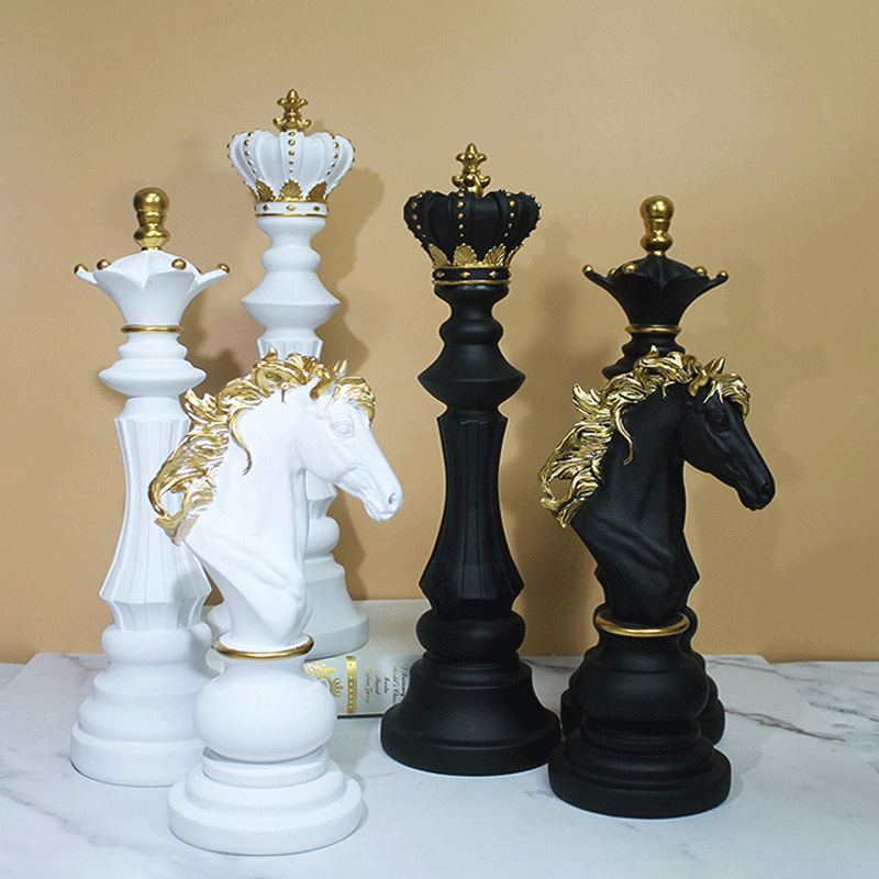 Queen Art Craft - 체스 탁상 장식품 체스 왕 전사