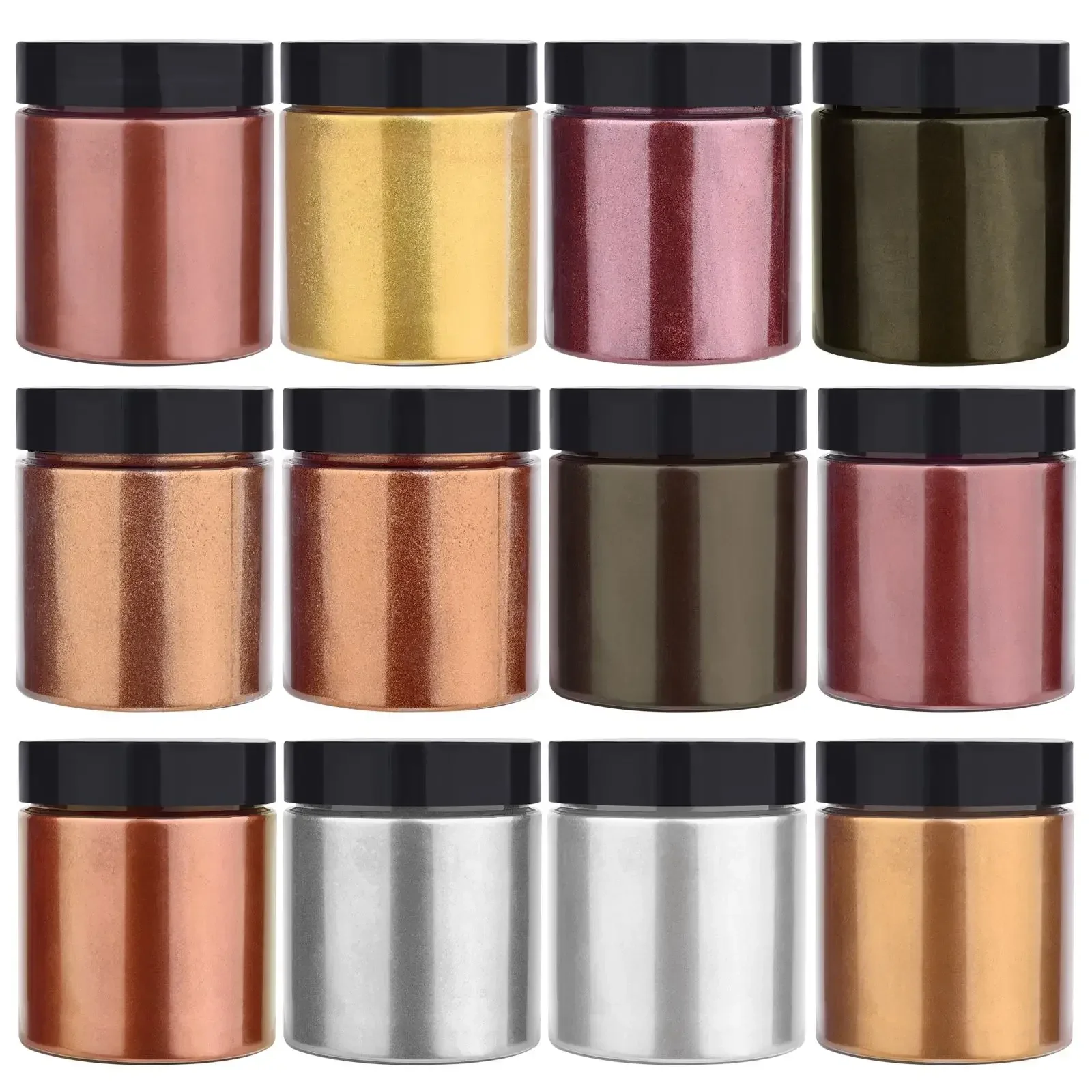 50g/병 메탈릭 글리터 파우더 금색 은색 색소 진주  - Resin Pigment Powder 리뷰 및 가격