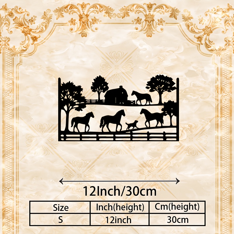 CIFBUY 금속 벽 장식 말 농장 풍경 철제 공예 조 - Art Craft Horse 리뷰 및 가격