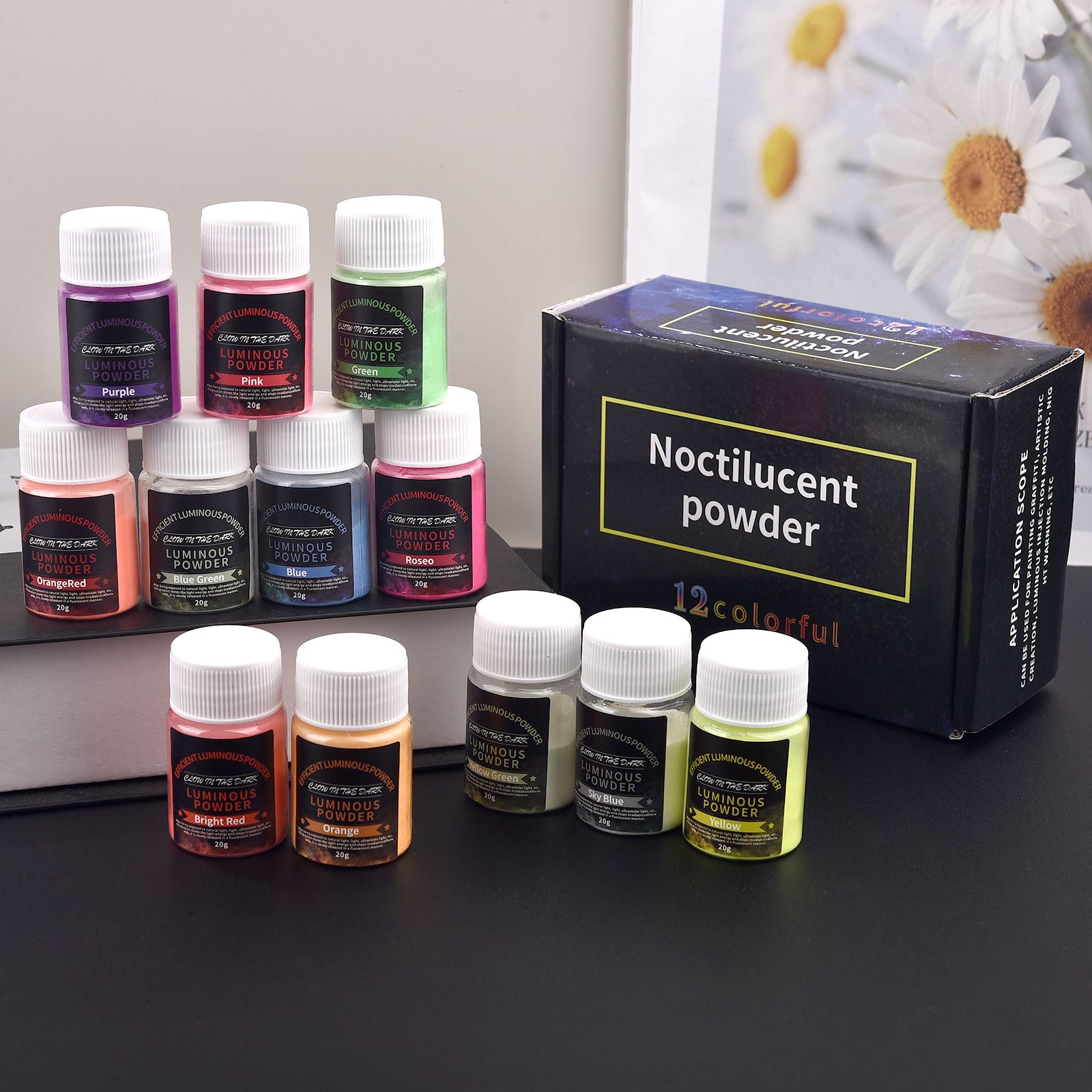 20g 오래 지속되는 밝은 빛나는 파우더 페인트 에폭시 - Resin Pigment Powder 리뷰 및 가격