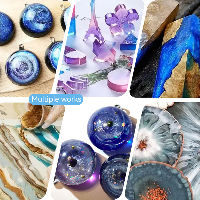 별빛 하늘 에폭시 레진 색소 - 5색 세트. DIY 쥬 - Resin Pigment Powder 리뷰 및 가격