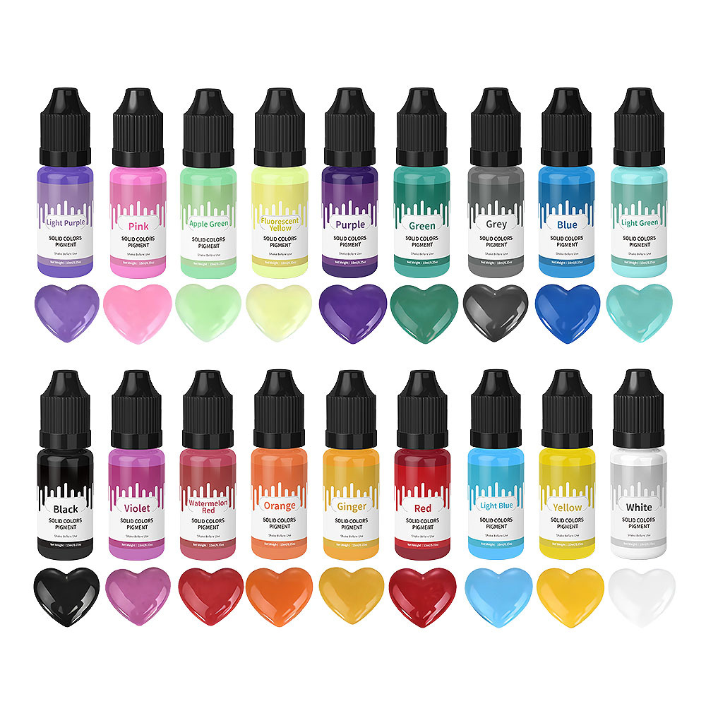 18 색상 10ml 마카롱 솔리드 파스텔 컬러 수지 안 - Resin Pigment Powder 리뷰 및 가격