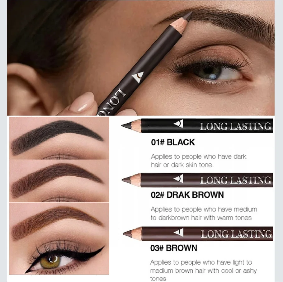 6/12Pcs 눈썹 연필 방수 전문 여성 아이 메이크업 - Colored Pencil Professional 리뷰 및 가격