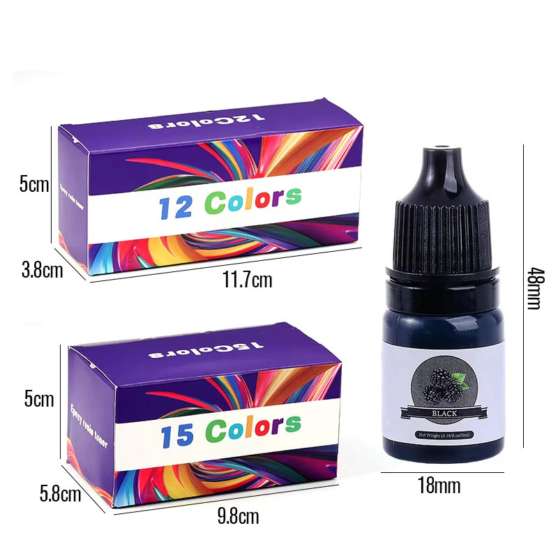 에폭시 수지 색소 24가지 생생한 색상 액체 에폭시 색 - Resin Pigment Powder 리뷰 및 가격