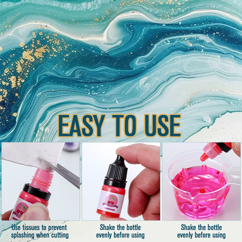 에폭시 수지 색소 24가지 생생한 색상 액체 에폭시 색 - Resin Pigment Powder 리뷰 및 가격