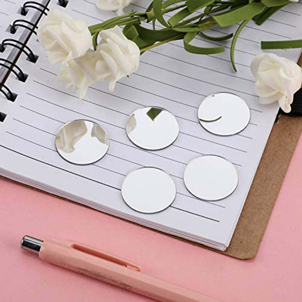 50PCS 라운드 미니 모자이크 타일 아크릴 거울 스티 - Art Craft Mirror 리뷰 및 가격