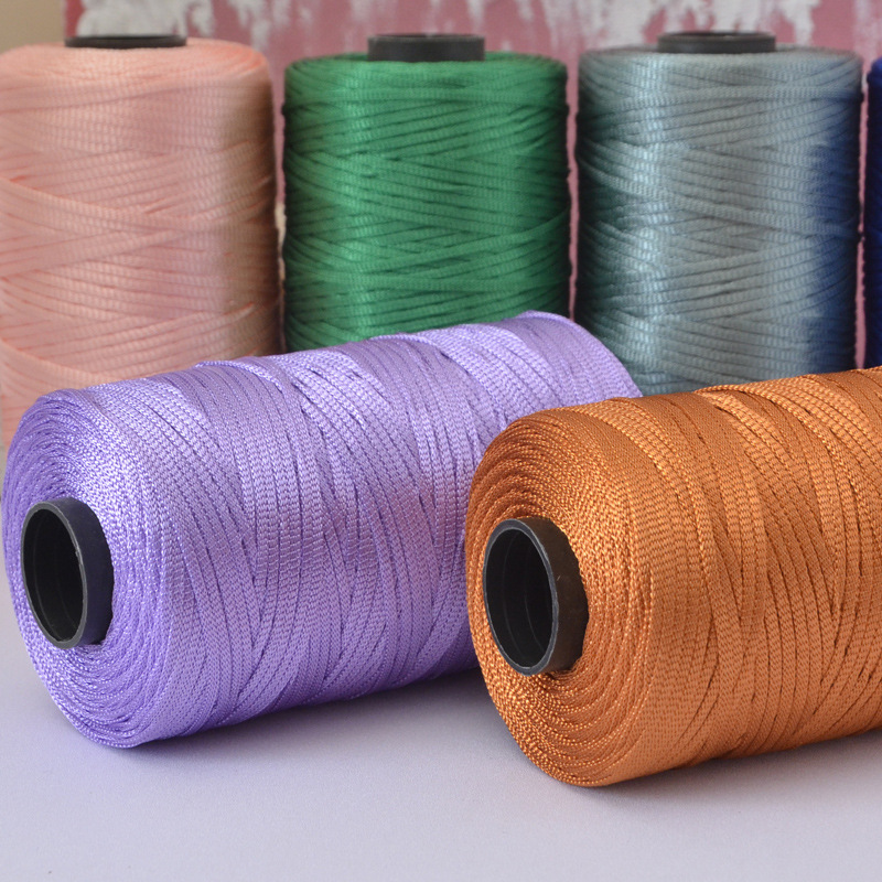 반짝이는 평면 리본 크로셰 얀 폴리에스터 실, 수제 가 - Macrame Cord Cotton 리뷰 및 가격