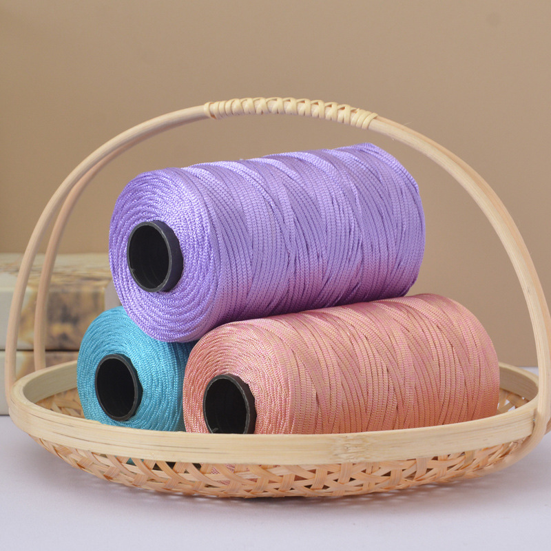반짝이는 평면 리본 크로셰 얀 폴리에스터 실, 수제 가 - Macrame Cord Cotton 리뷰 및 가격