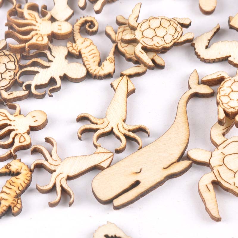 20Pcs 25-40mm 바다 거북/말/고래 나무 DI - Art Craft Horse 리뷰 및 가격