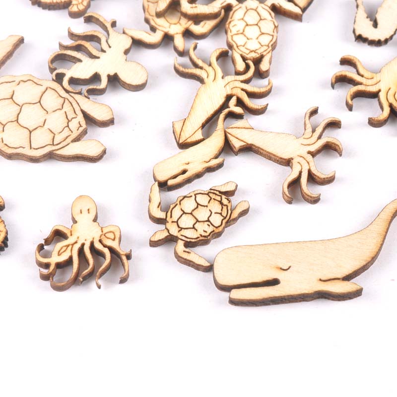 20Pcs 25-40mm 바다 거북/말/고래 나무 DI - Art Craft Horse 리뷰 및 가격