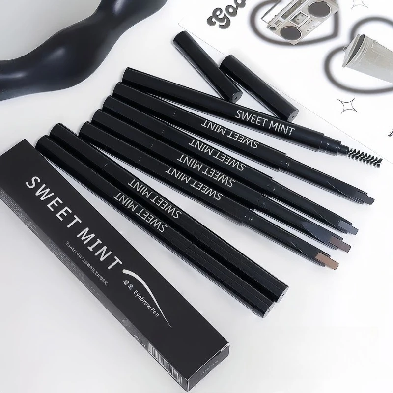 2 in1 눈썹 연필 여성용 전문 화장품 메이크업 4  - Colored Pencil Professional 리뷰 및 가격