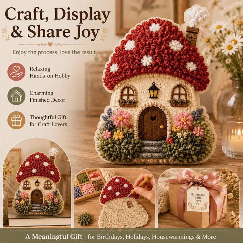 3D 패브릭 포크 아트 키트, 기발한 마을의 도토리 베 - Art Craft Bakery 리뷰 및 가격