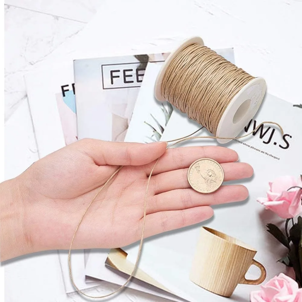 100 야드 왁스 코드 코튼, 왁스 코튼 스레드 1mm - Macrame Cord Cotton 리뷰 및 가격