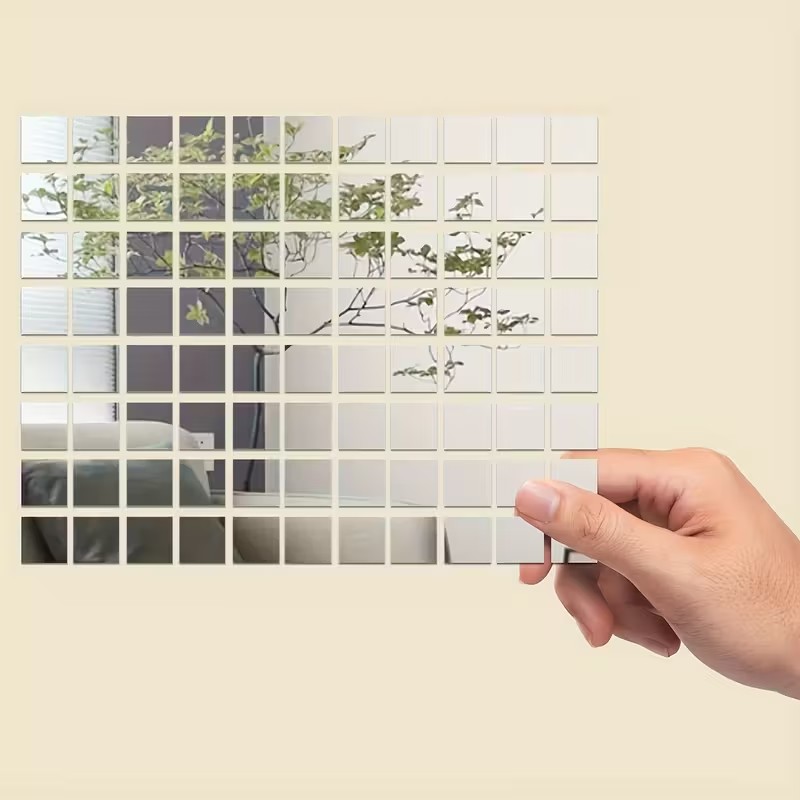 10*10MM 100개 셀프 접착 유리 미니 사각 거울 - Art Craft Mirror 리뷰 및 가격