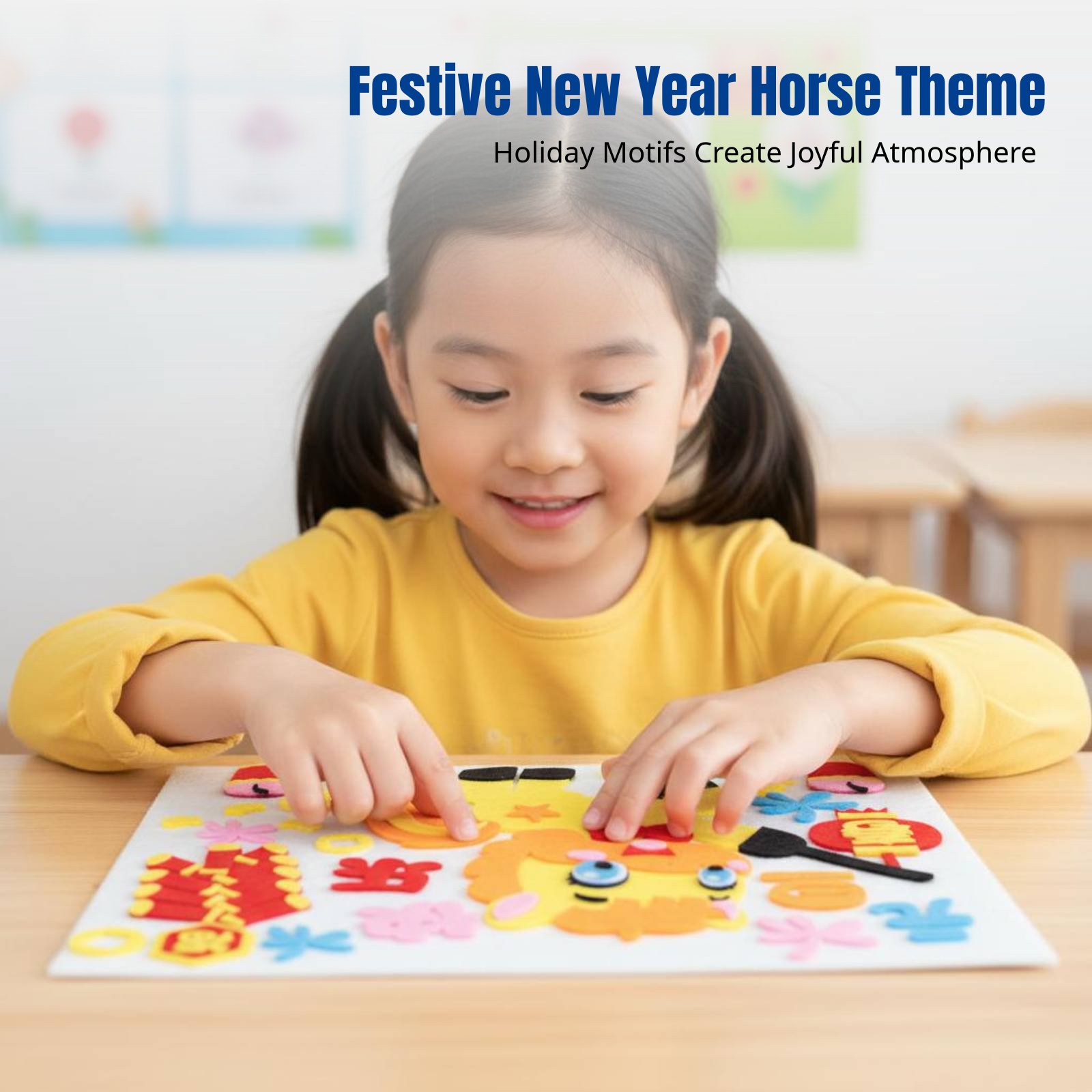 2026년 새해 DIY 패브릭 아트 스티커, 창의적인  - Art Craft Horse 리뷰 및 가격