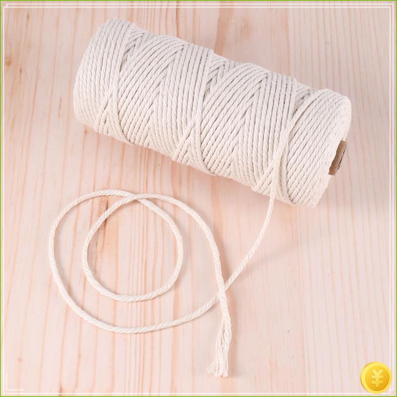 마크라메 면끈 3mm 마크라메 비즈 나무 로프 나무 막 - Macrame Cord Cotton 리뷰 및 가격