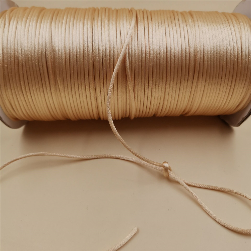 2mm 카키색 새틴 코드 실 마크라메 중국 매듭 끈 팔 - Macrame Cord Cotton 리뷰 및 가격
