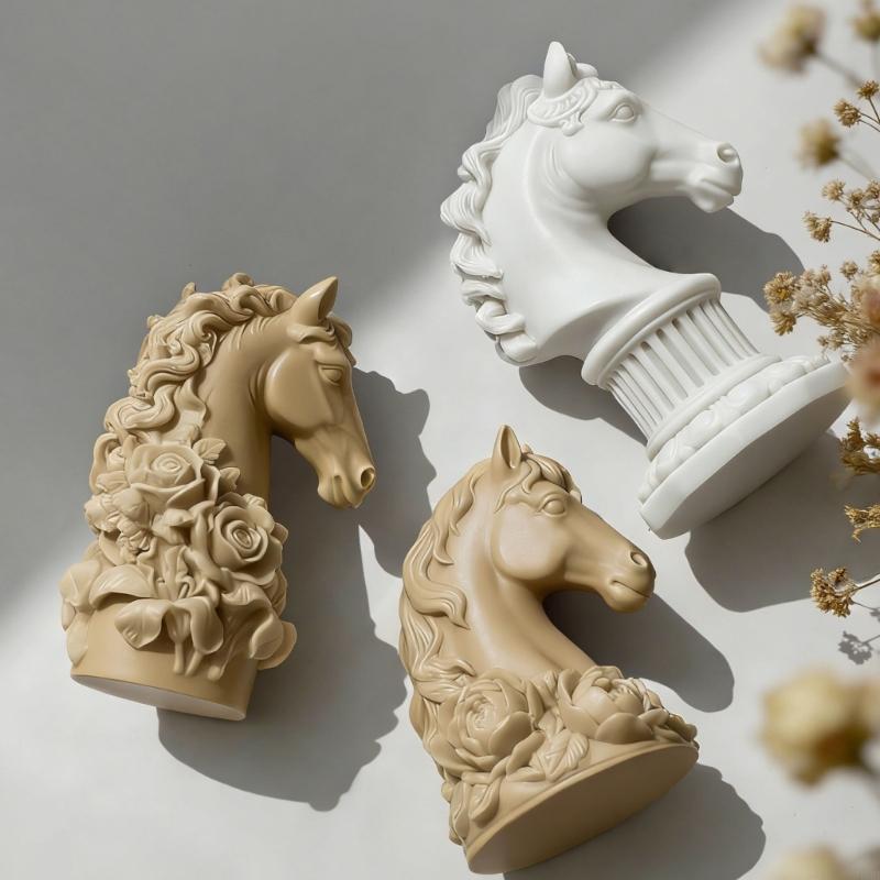 로마 란 기초 훈장 JOMD를 가진 실리콘 형 말 조각 - Art Craft Horse 리뷰 및 가격