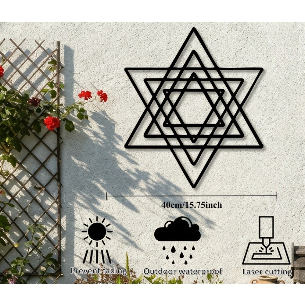 CIFBUY 금속 벽 예술 철제 다윗의 별 유대교 상징 - Art & Craft World 리뷰 및 가격