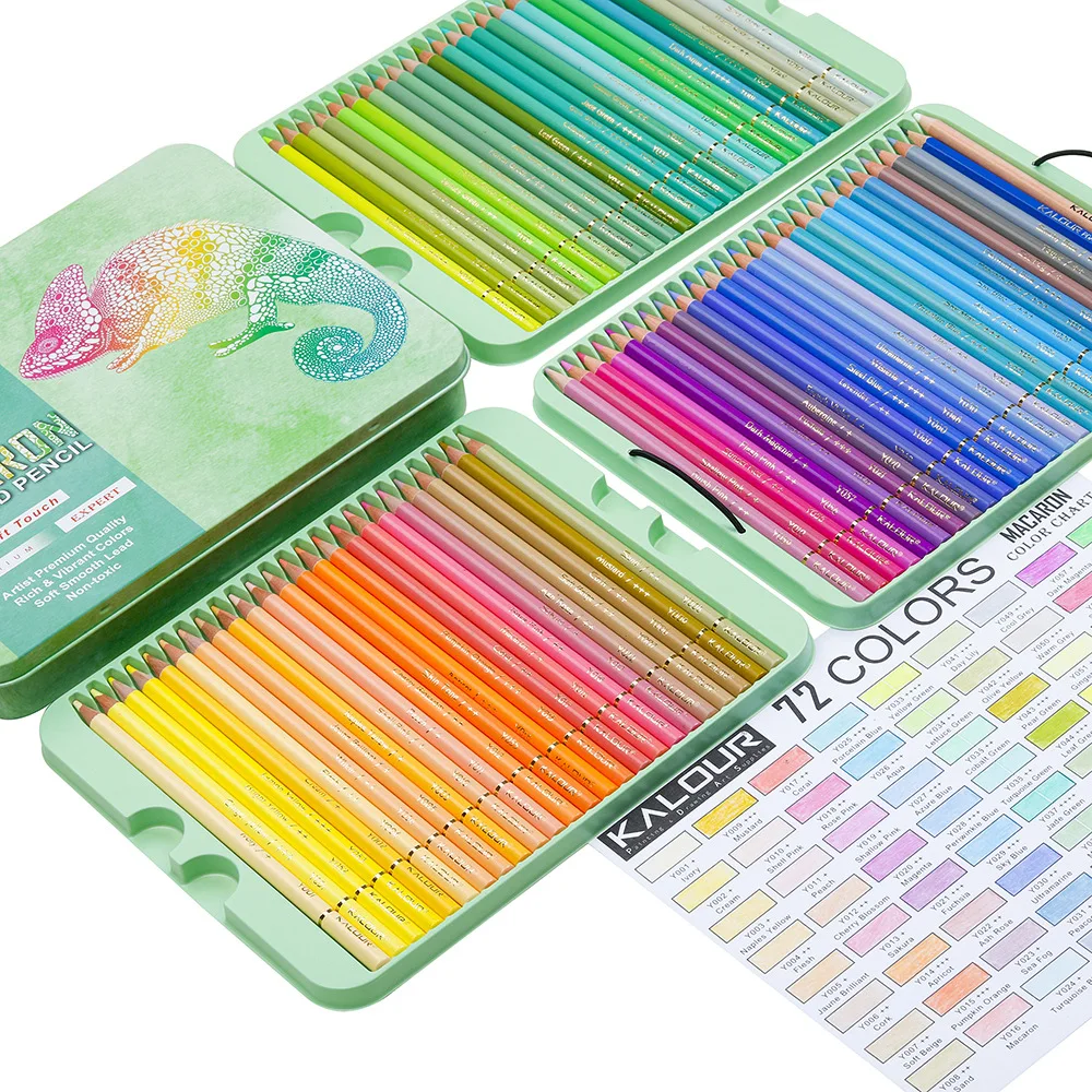 72pcs 마카롱 컬러 연필 전문 소프트 파스텔 컬러링 - Colored Pencil Professional 리뷰 및 가격