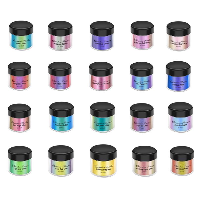 미러 카멜레온 송진 안료 글리터 매직 변색 진주 파우더 - Resin Pigment Powder 리뷰 및 가격