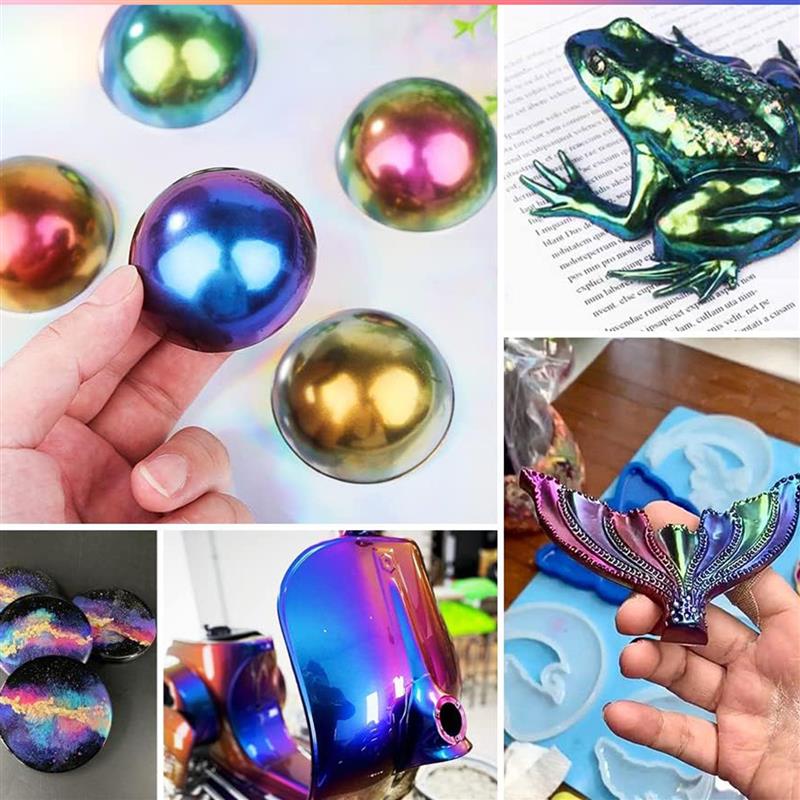 미러 카멜레온 송진 안료 글리터 매직 변색 진주 파우더 - Resin Pigment Powder 리뷰 및 가격
