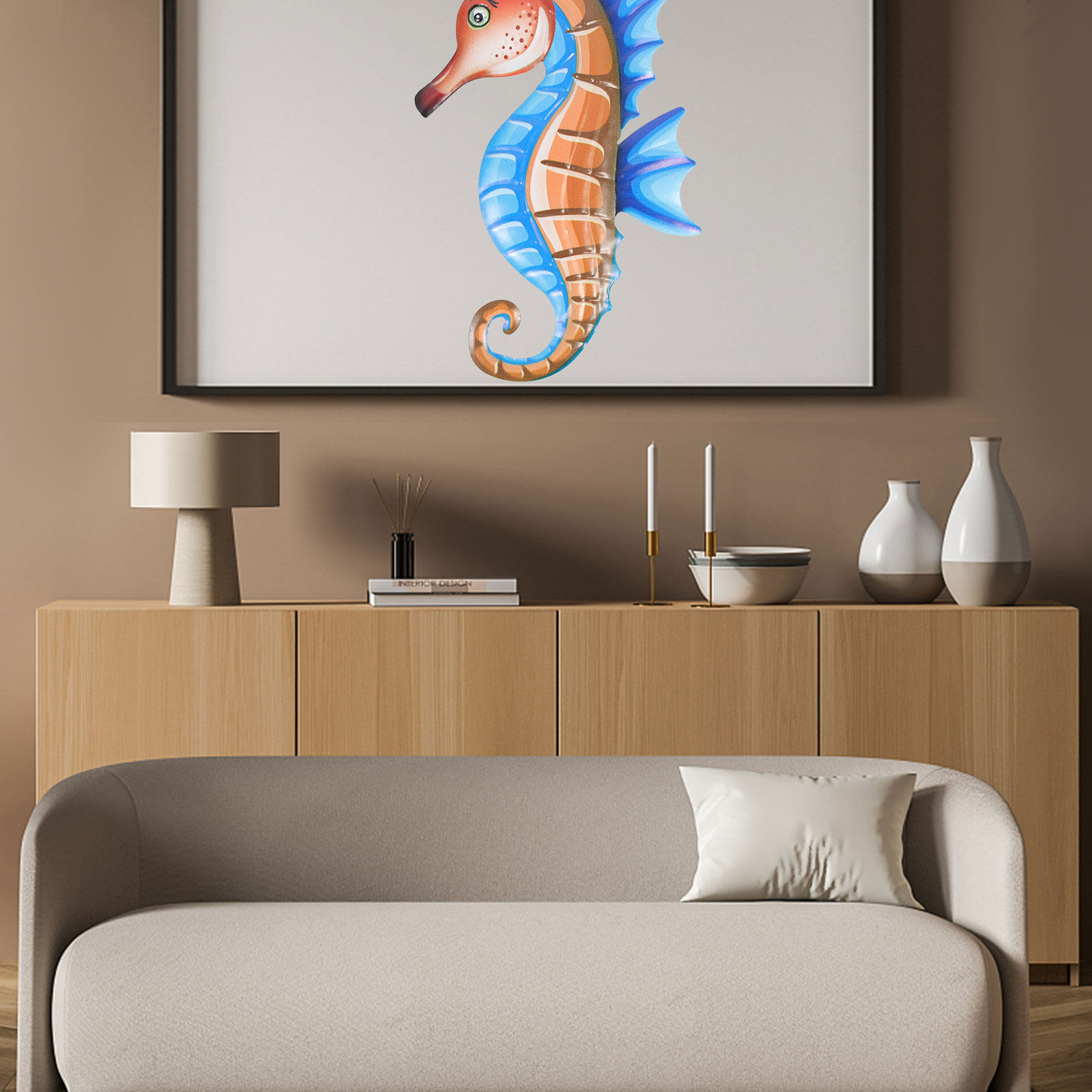 금속 해마 벽걸이 장식 정원 사무실 예술 조각 철제 공 - Art Craft Horse 리뷰 및 가격