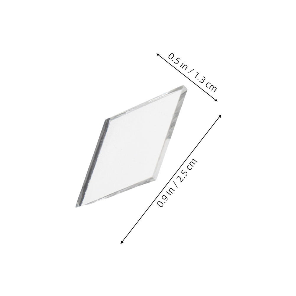 200개 마름모 모양의 자가 접착 거울 타일, 가정 장 - Art Craft Mirror 리뷰 및 가격