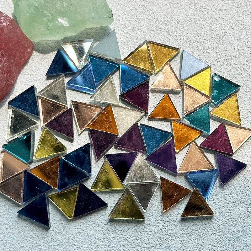 100g Taobao 삼각형 거울 모자이크 타일 컬러  - Art Craft Mirror 리뷰 및 가격