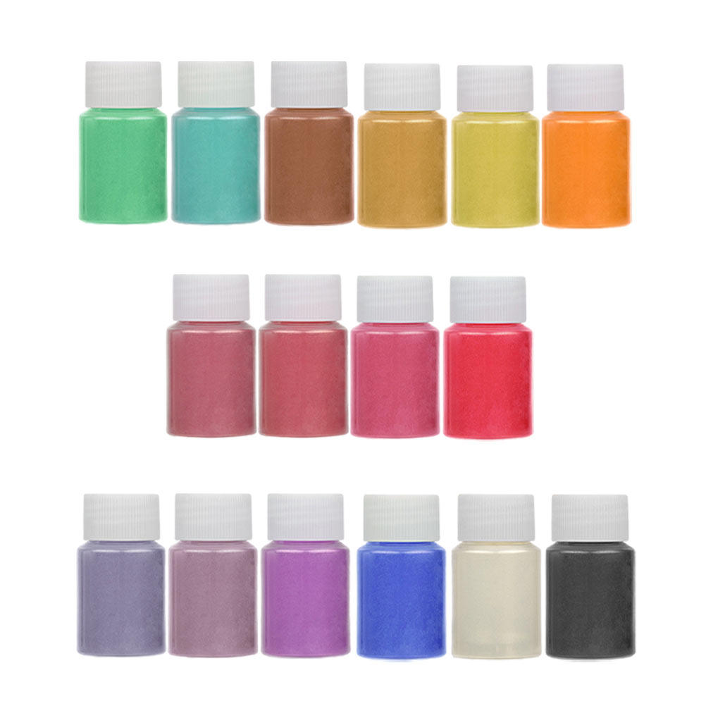16가지 색상의 펄 파우더 안료 - DIY 네일 아트, - Resin Pigment Powder 리뷰 및 가격