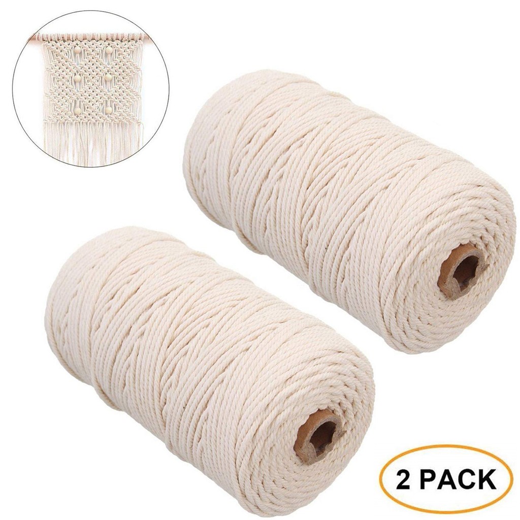 마크라메 로프 2mm 200M 천연 면 코드 DIY 공 - Macrame Cord Cotton 리뷰 및 가격