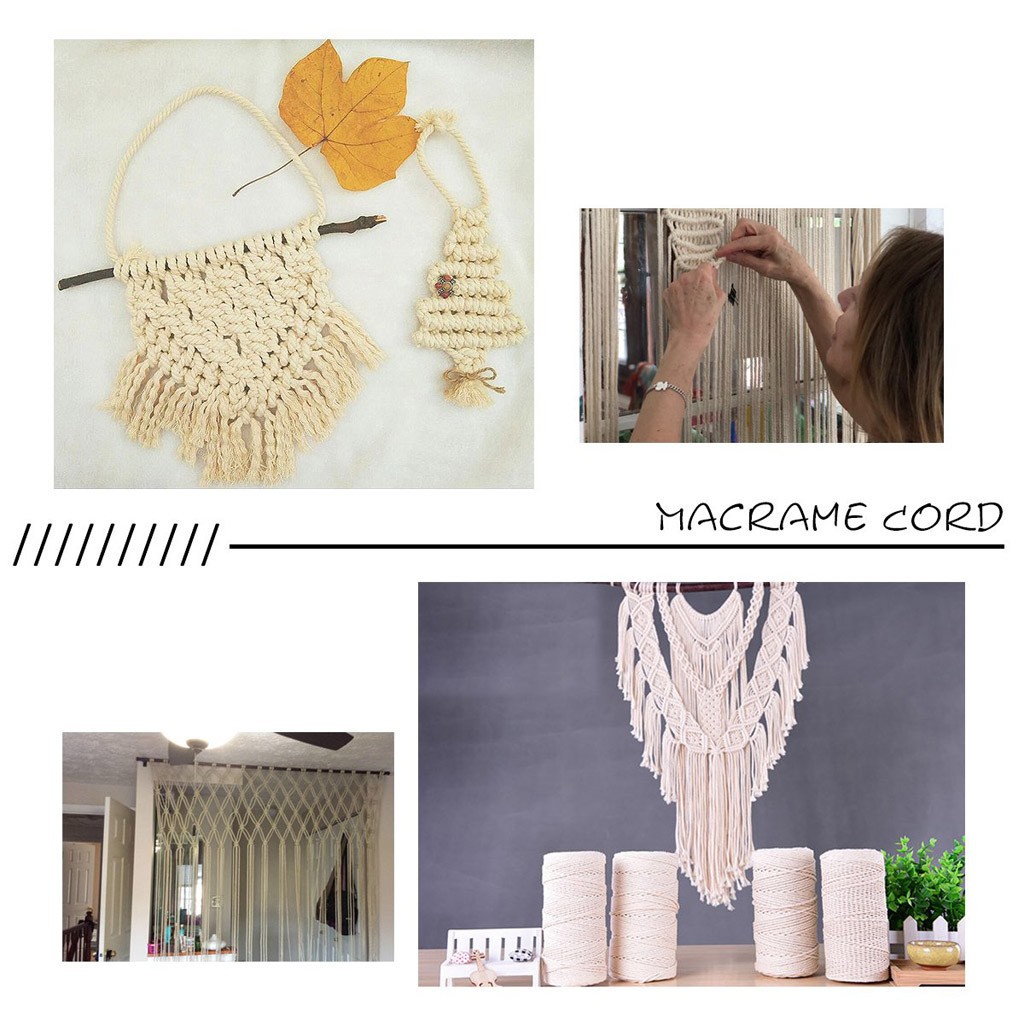 마크라메 로프 2mm 200M 천연 면 코드 DIY 공 - Macrame Cord Cotton 리뷰 및 가격