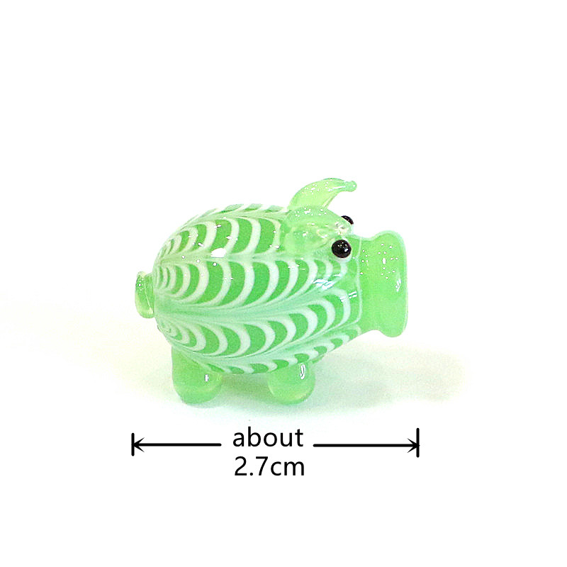 무라노 글라스 돼지 미니 피규어 다양한 스타일 귀여운  - Craft And Art Difference 리뷰 및 가격