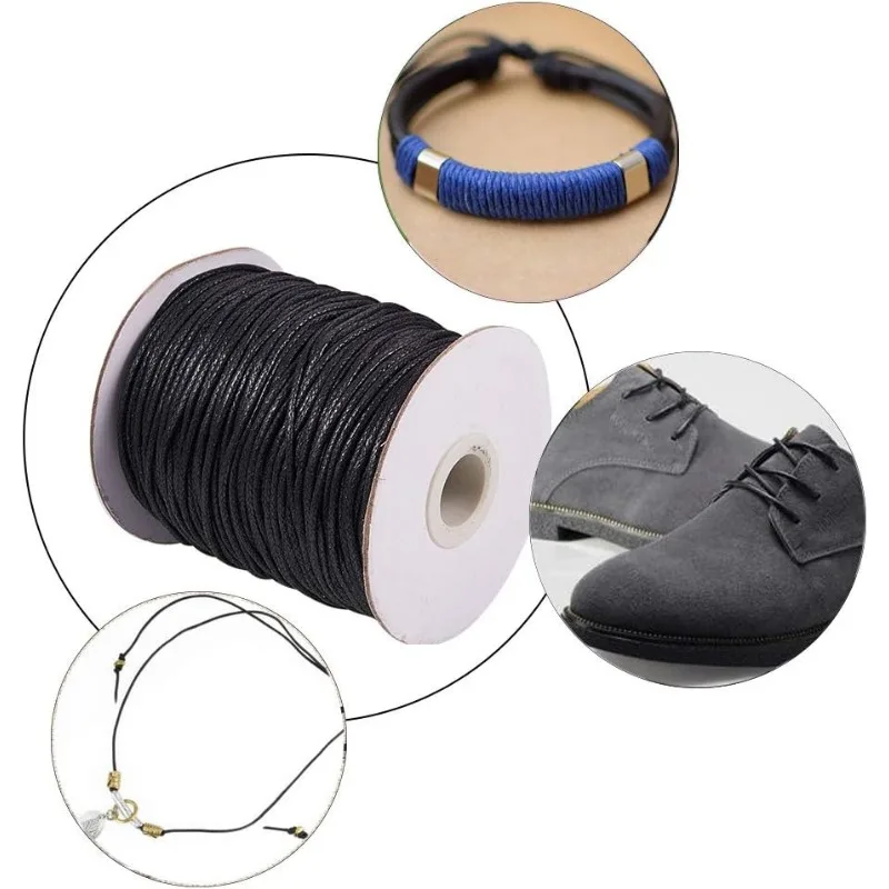 1 롤 100 야드 왁스 코드 코튼 왁스 코튼 스레드  - Macrame Cord Cotton 리뷰 및 가격